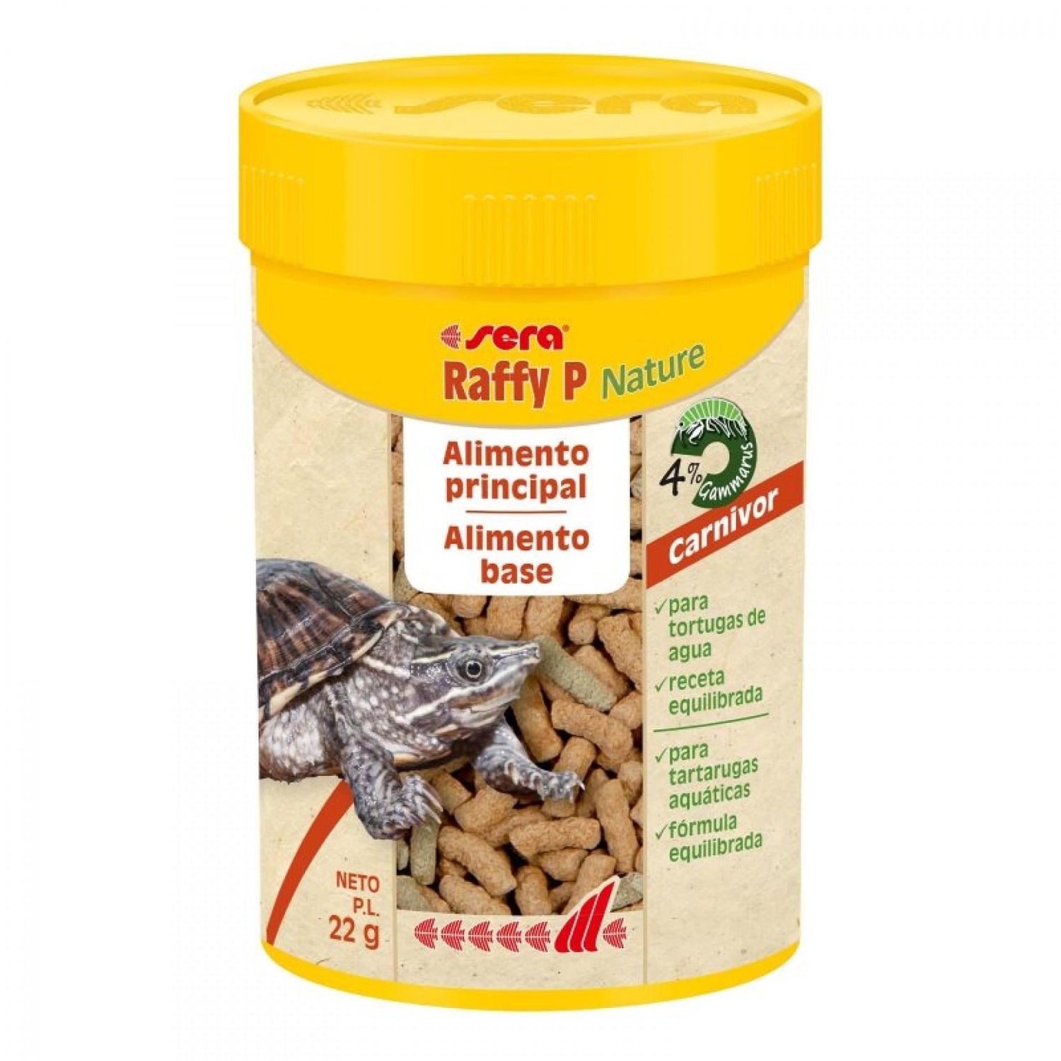 Comida para Tartarugas Raffy P Nature 22g Sera