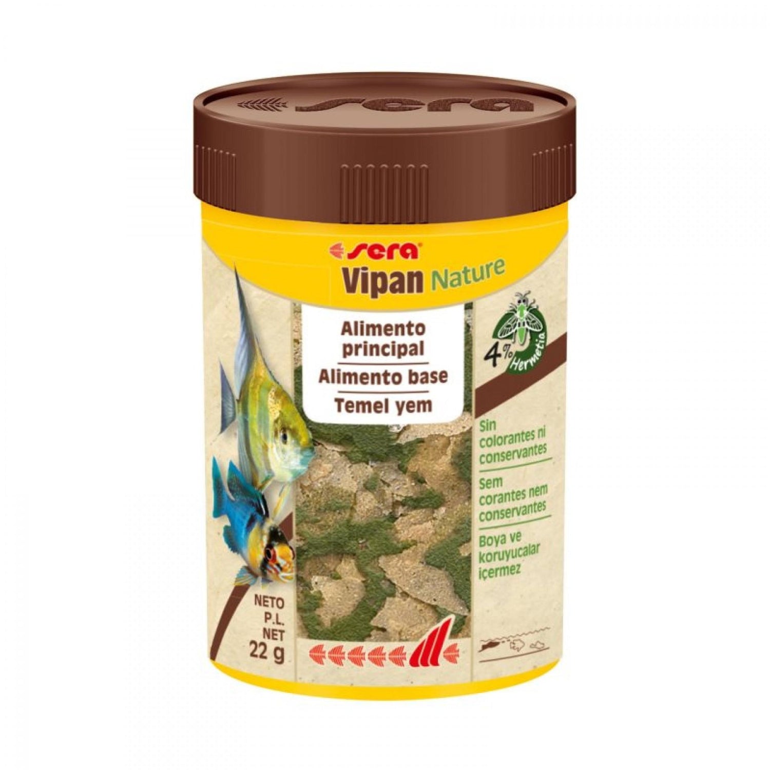 Comida para Peixes Vipan Flakes 22g Sera