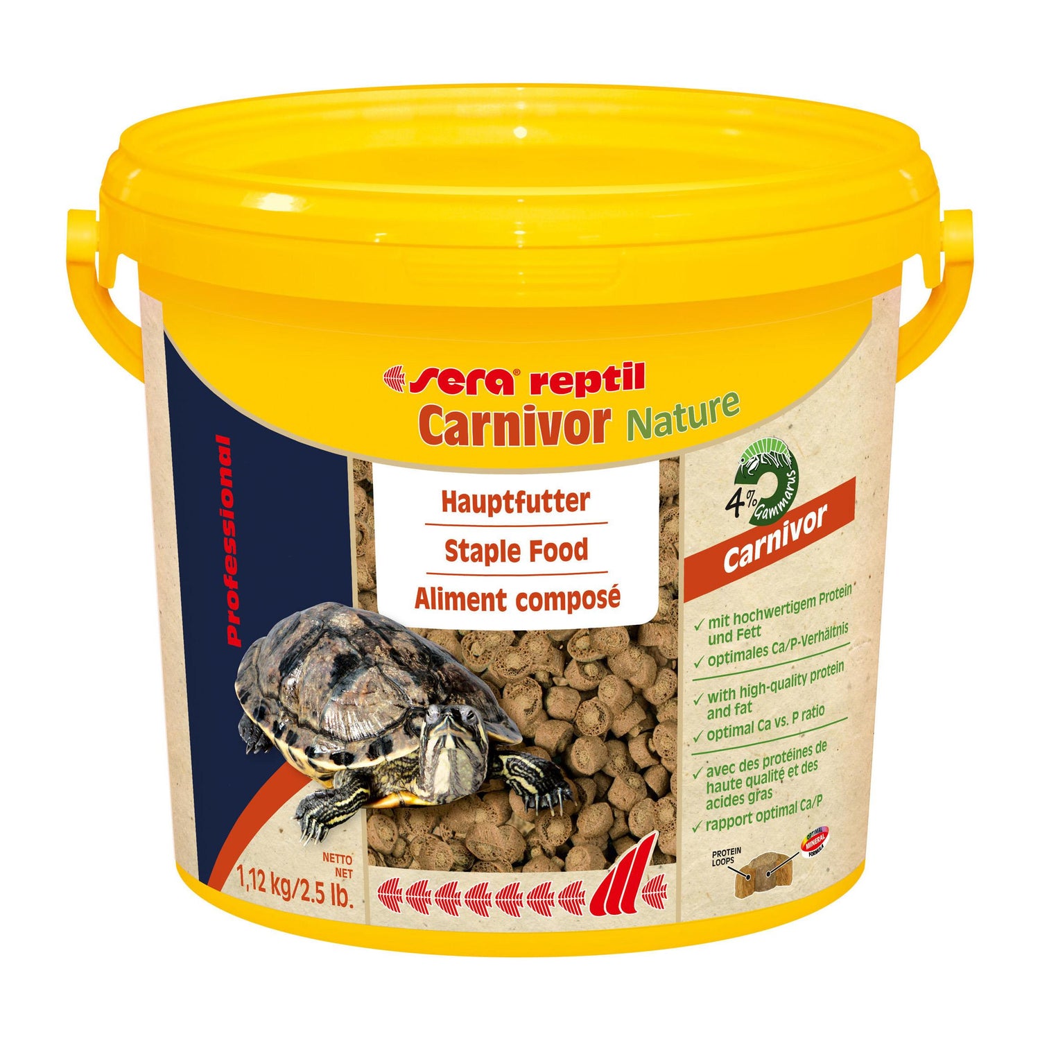 Comida para Tartarugas Herbívoro Nature 1,2kg Sera