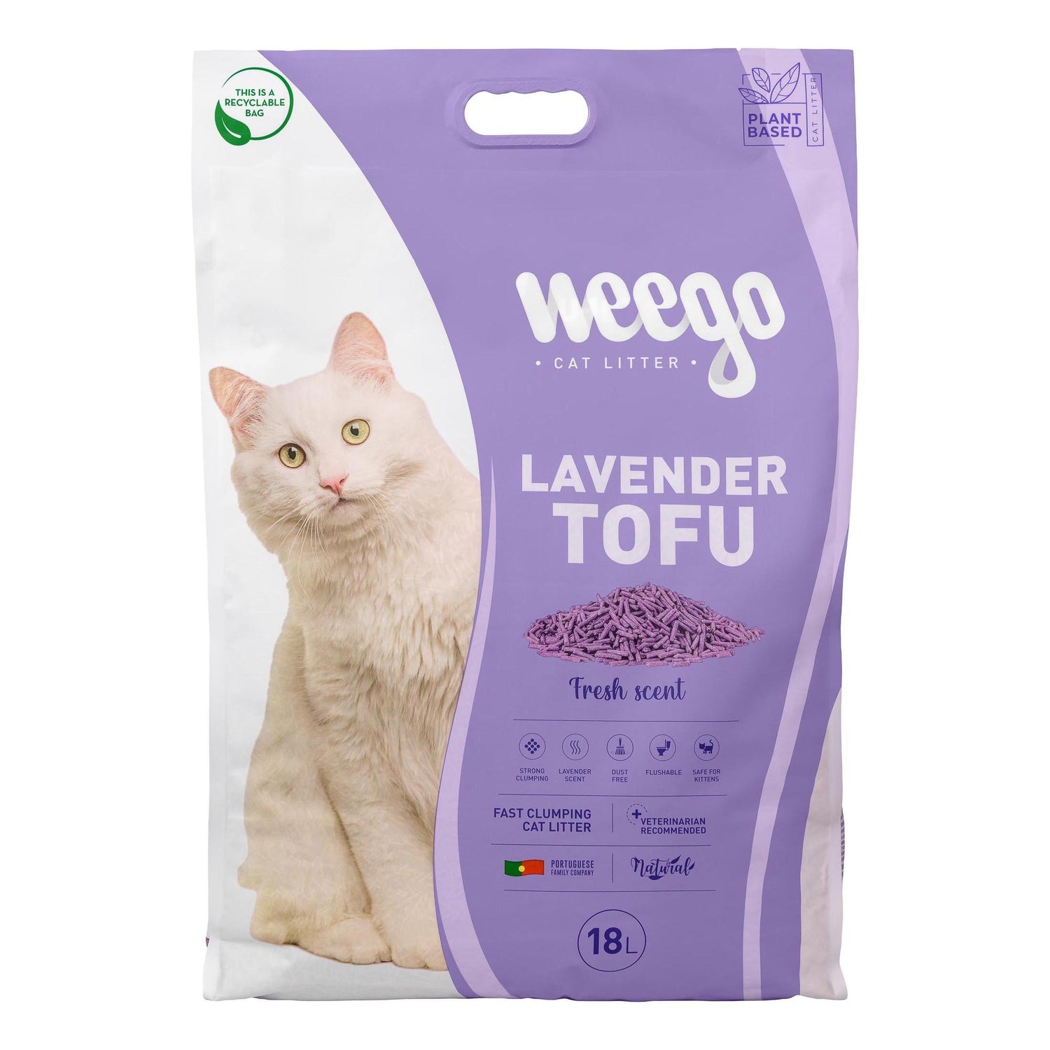 Areia Aglomerante Tofu Lavanda 18 l