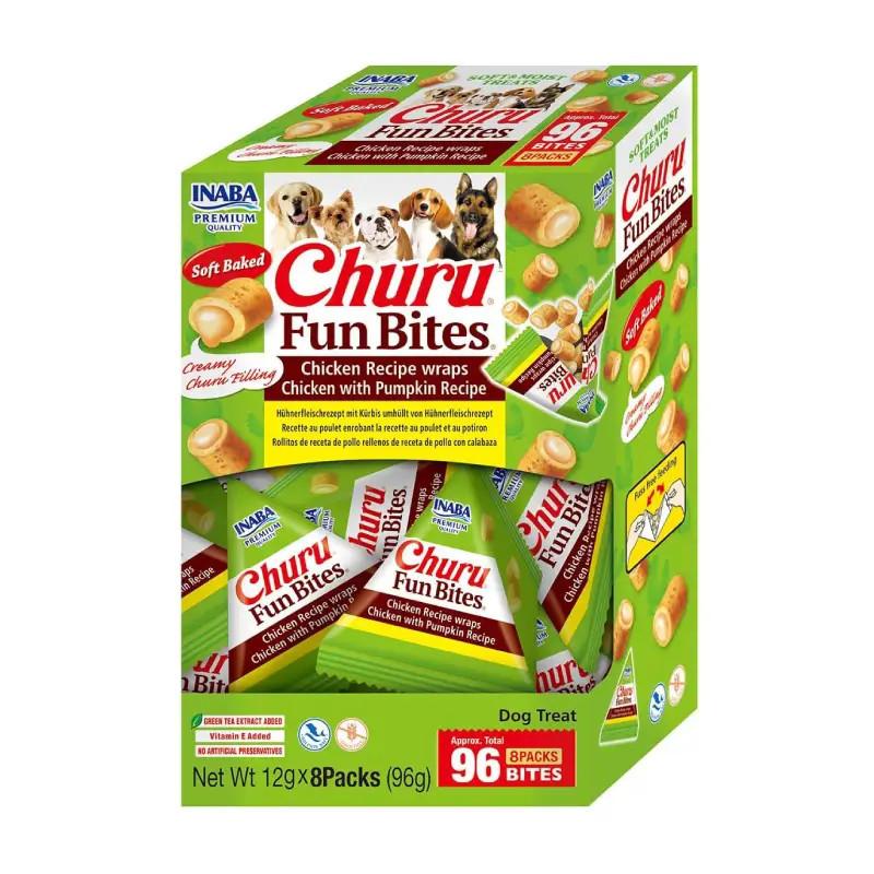 Snack para Cão Fun Bites Frango e Abóbora Churu