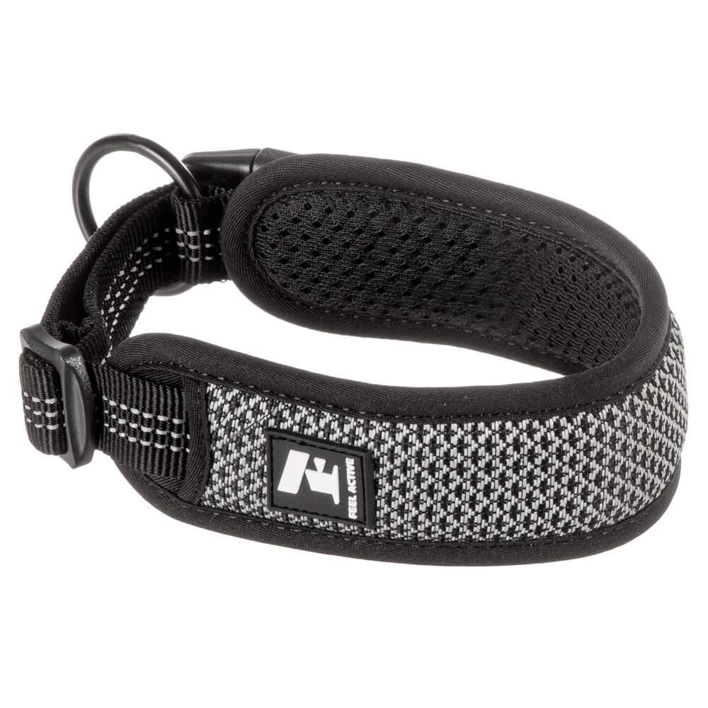 Coleira para Cão Reflective Preta 25 - 35 cm Feel Active