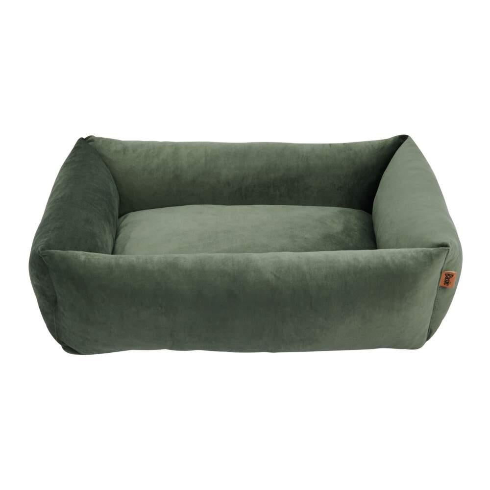 Cama para Cão Ortopédica em Veludo Verde Basic
