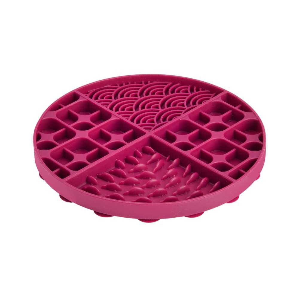 Comedouro Tapete Circular Bordeaux Basic