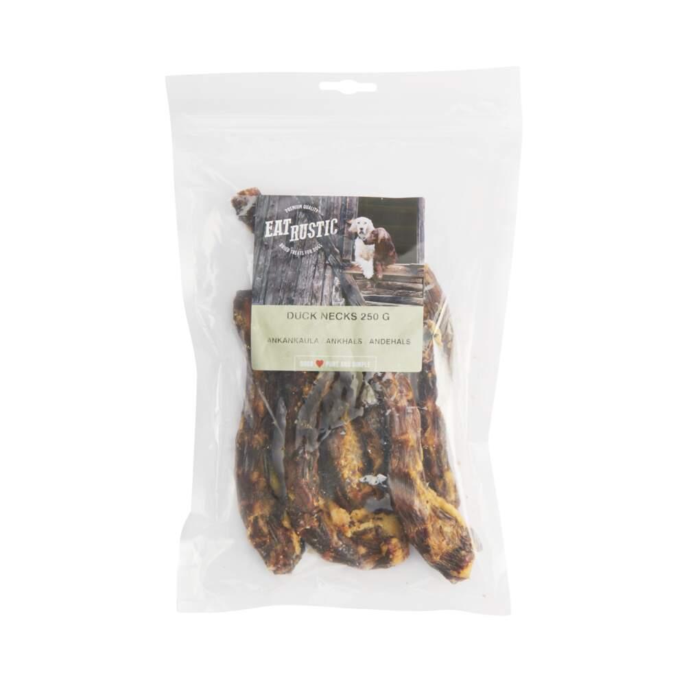 Snack Cão Natural Pescoço de Pato 250g Eat Rustic