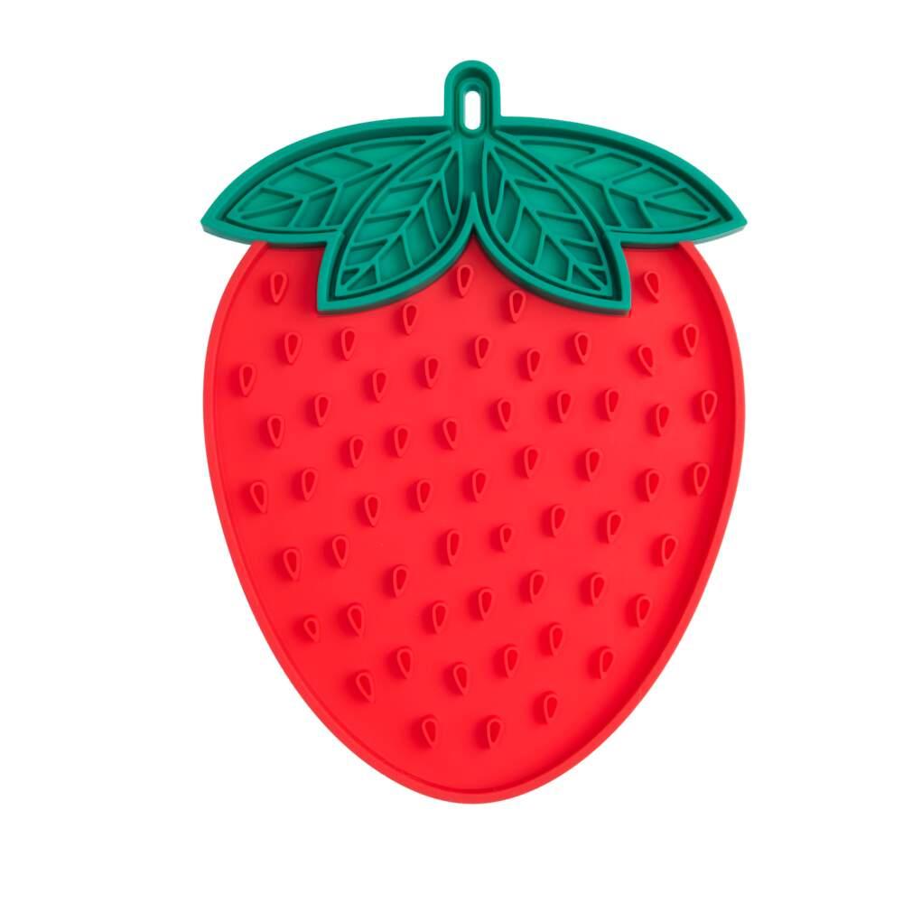 Tapete de Lamber Morango Vermelho JuicyVibes Little & Bigger