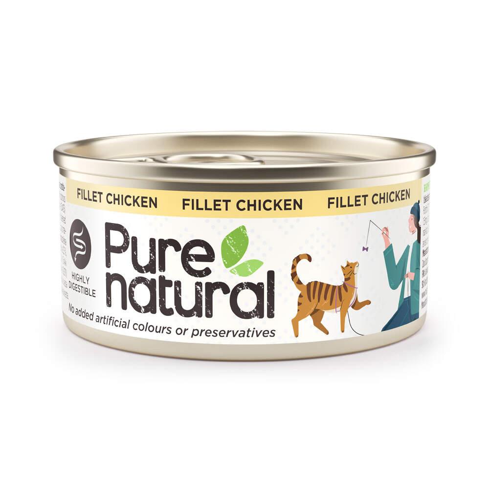 Comida Húmida para Gato Filete de Frango 70g Purenatural