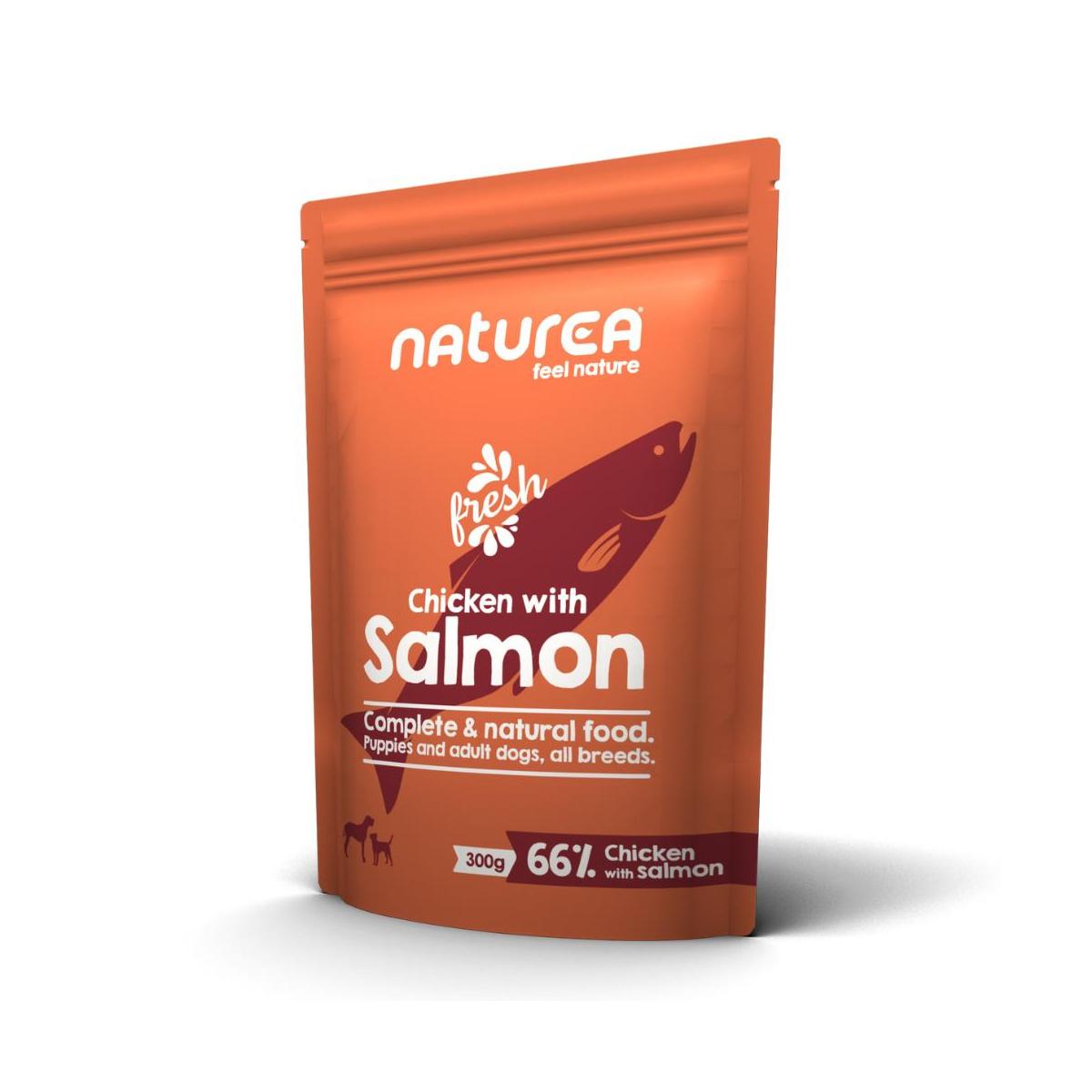 Comida Húmida para Cão Frango e Salmão Naturea