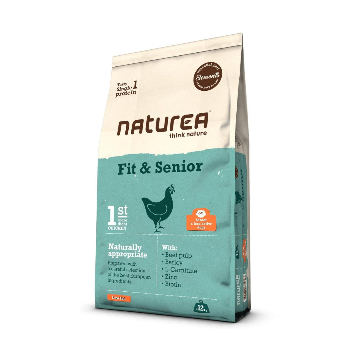 Ração para Cão Sénior Elements Fit Naturea