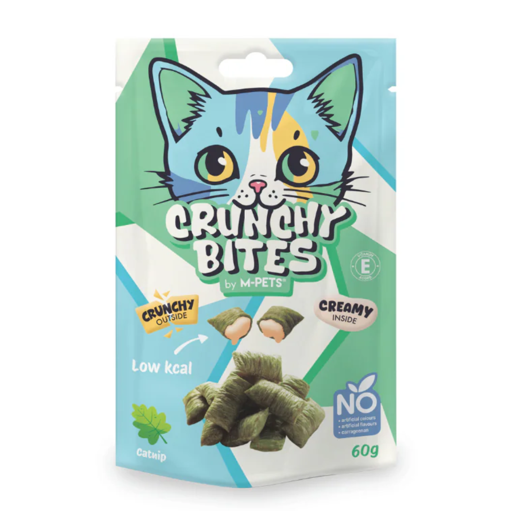 Snack para Gato Crunchy Bites Catnip M-Pets