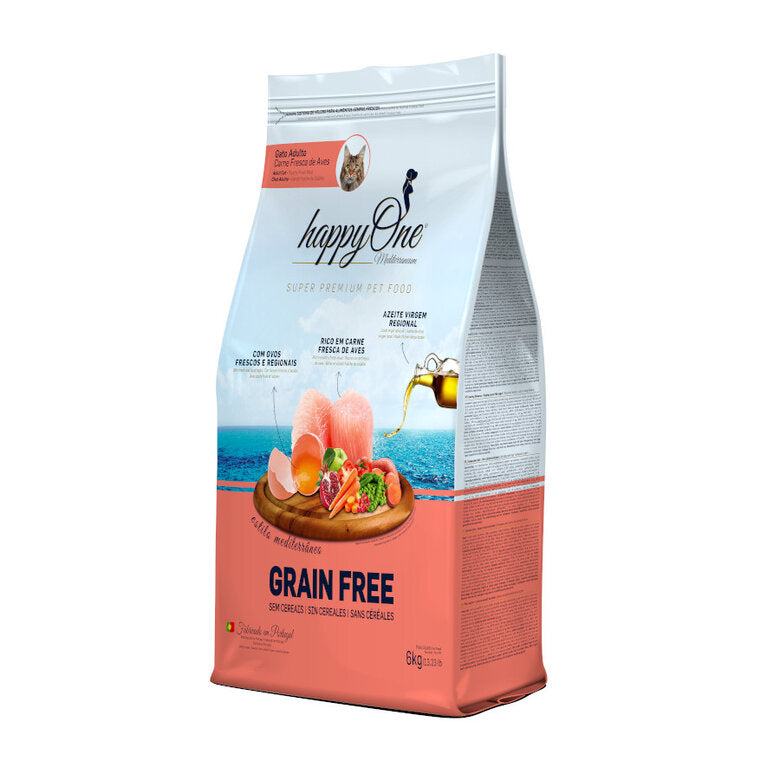 Ração para Gato Frango happyOne Mediterraneum