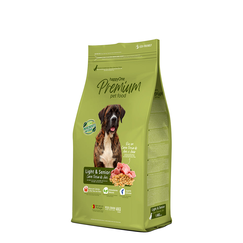 Ração para Cão Light & Senior Happyone Premium