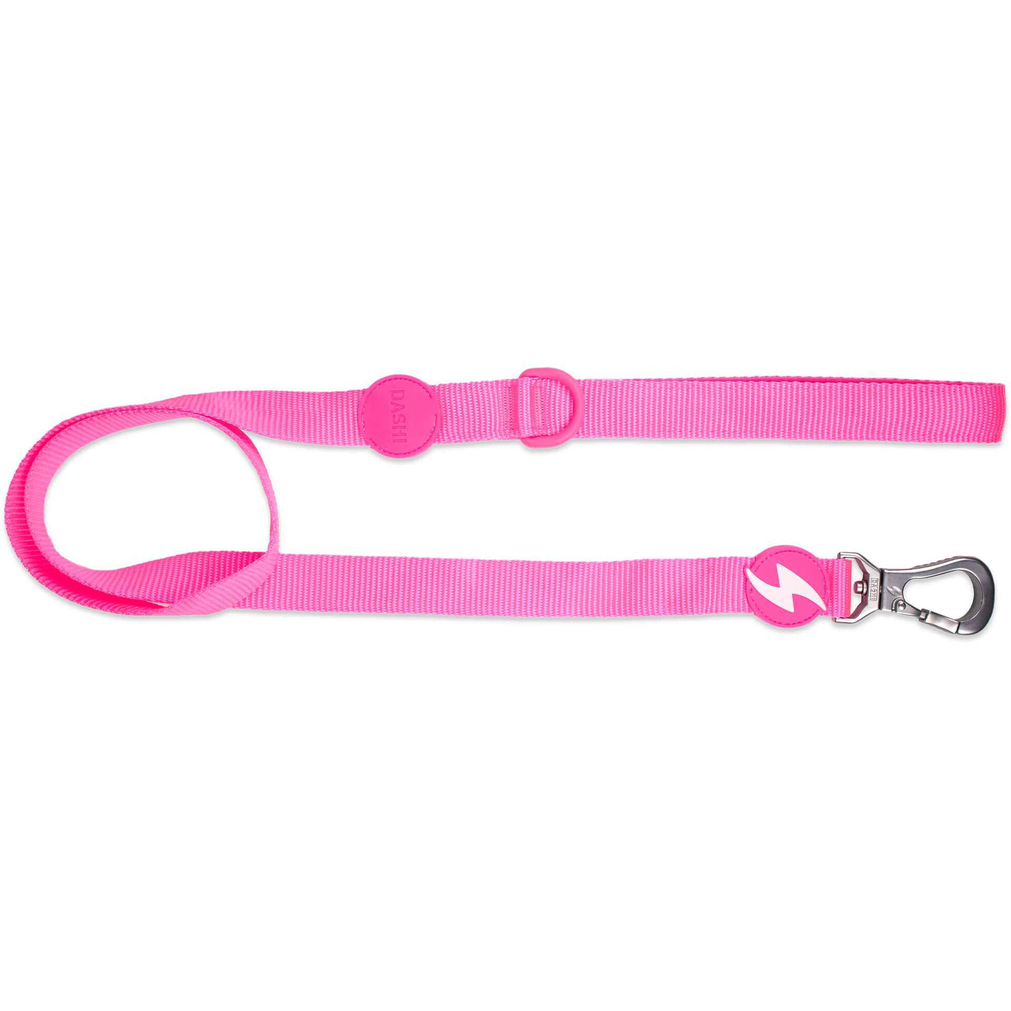 Trela para Cão Rosa Neon L