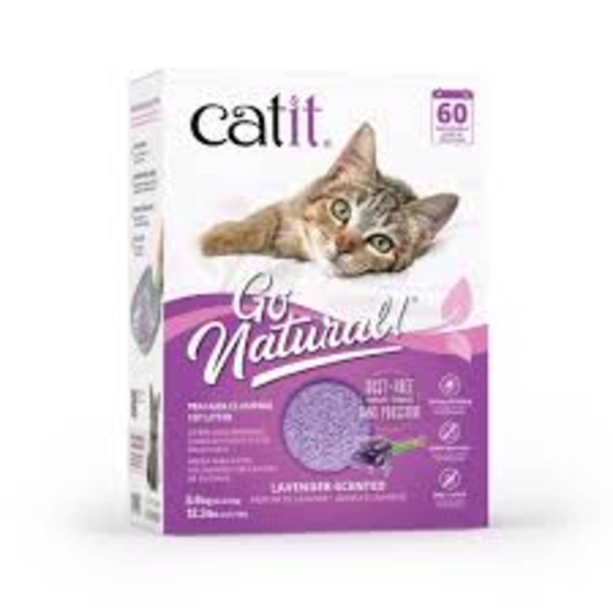 Absorvente para Gato Aglomerante Natural Casca de Ervilha e Lavanda