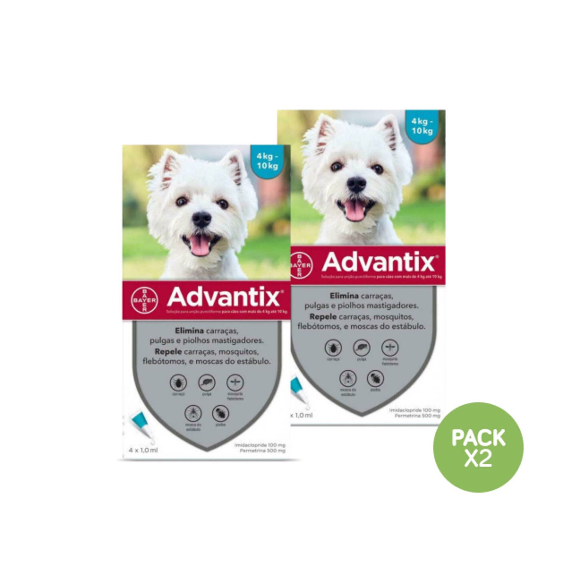 Pipeta Antiparasitária para Cão 4-10 kg