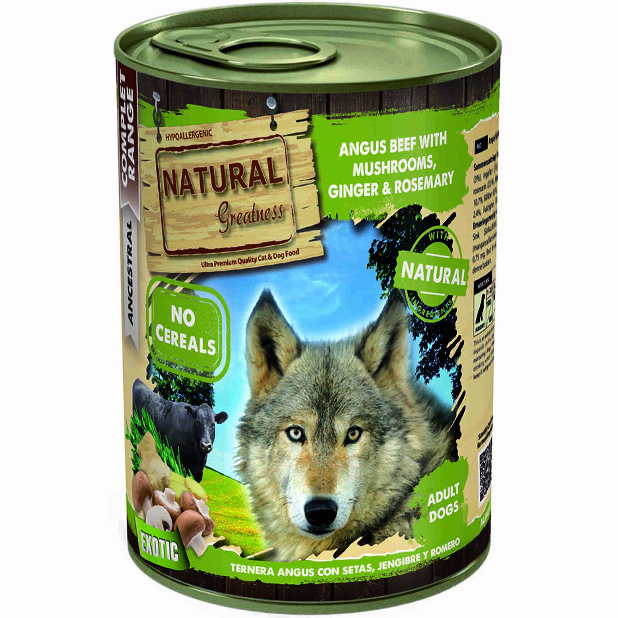 Comida Húmida para Cão Adulto Natural Vaca e Cogumelos